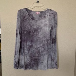 NWOT Lightweight Tie Dye Long Sleeve shirt. Side M